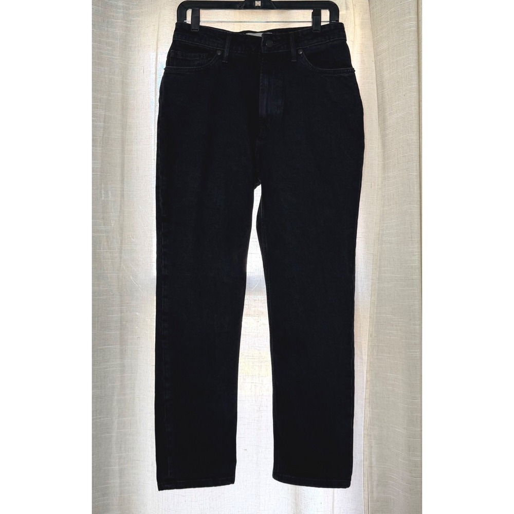 Everlane The Curvy Cheeky Jean High Rise Straight Black Organic Cotton Womens 28 - Picture 1 of 7